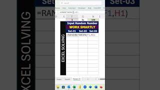 👉 Excel RANDBETWEEN Function 🎲  Random Numbers in Seconds! 🚀#exceltricks #excelshorts #exceltips