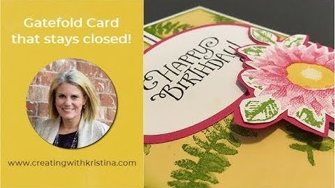 Gatefold that Stays Closed Card Tutorial