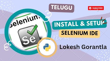 Part 3: Introduction to Selenium IDE | Adding Plugin into Chrome | Python Selenium | Telugu
