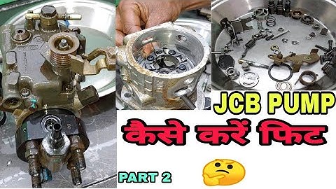 HOW TO ASSEMBLE DELPHI TVS PUMP OF JCB