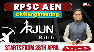 RPSC AEn | Offline & Online Batch | SaSuTi | Dushyant Sir | #rpscaen #aecivil