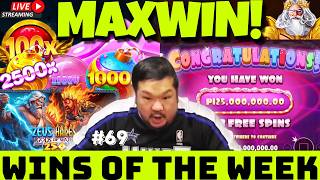BIG BOY CHENG BIGGEST SLOT WINS OF THE WEEK#69 SUGAR RUSH 1000 RARE 6 SCATTER MAXWIN! #maxbet