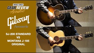 Gibson Montana SJ-200 Standard VS Gibson Montana J-185 Original Review (No Talking)