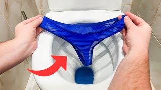Even the RICH DO THIS! USE WOMEN'S PANTIES in your bathroom!