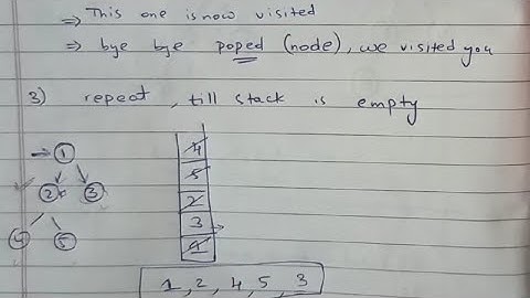 3. DFS algorithm stack based approach