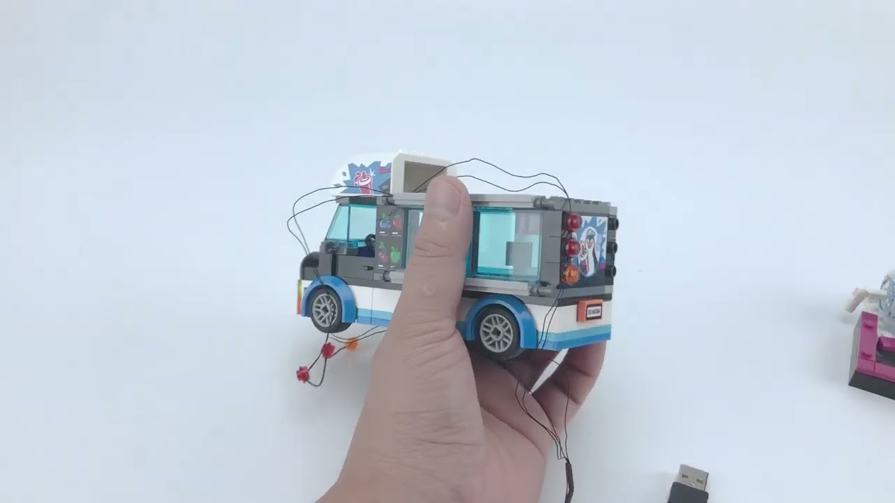 Good Way To Add Led Lights To Lego City Penguin Slushy Van 60384