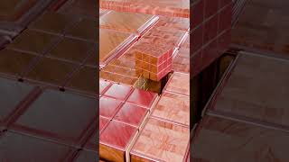 Satisfying Slide and Drop Rubik's Cube - Perfect Infinite Zoom Looping Blender 3D Animation