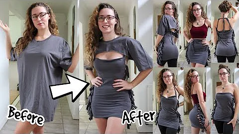 DIY T-Shirt Cutting! Multiple Ways to wear! No Sew!