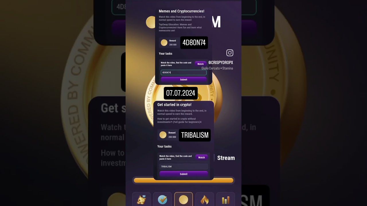 TapSwap daily Combo 07.07.2024 