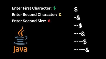 Java Tutorial: Print Alternating Character Pattern with Loops (Beginner Program)
