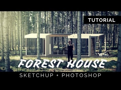 Tutorial  Forest House  - Photoshop | Marina Araújo