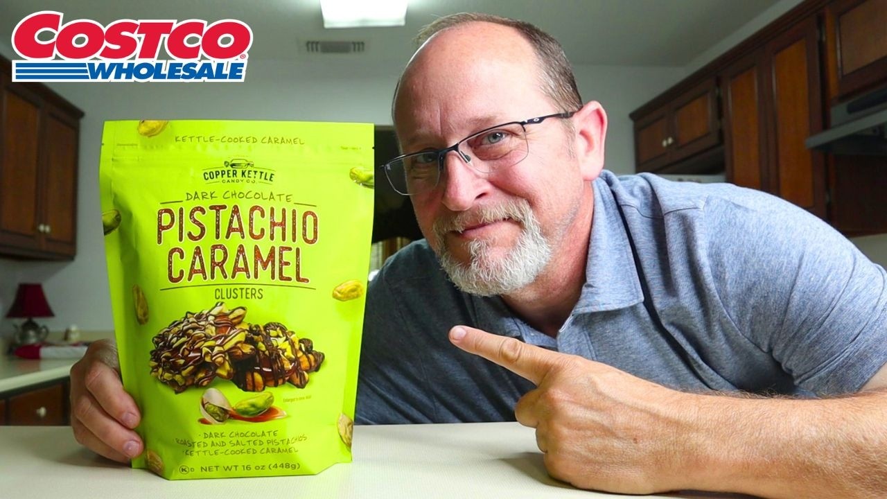 Costco Find Dark Chocolate Pistachio Caramel Clusters - YouTube