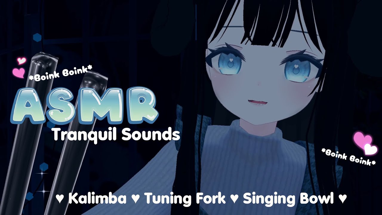 ASMR 💕 Tranquil Sounds: Kalimba, Tuning Fork and Singing Bowl