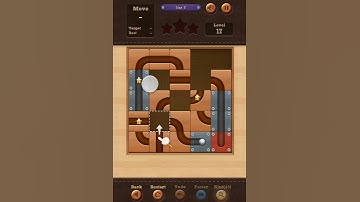 Roll the Ball slide puzzle Star F Pack Level 17 Solution