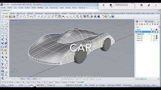 Rhinoceros 3D modeling car