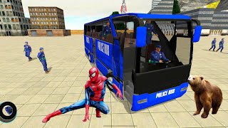 Bus Simulator Game     Police Transporter Bus Simulator Ultimate     Android Gameplay  #Q7