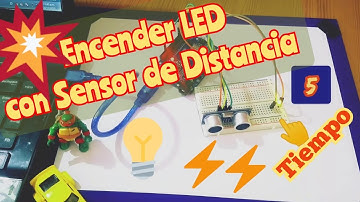 Cómo encender led con sensor de distancia