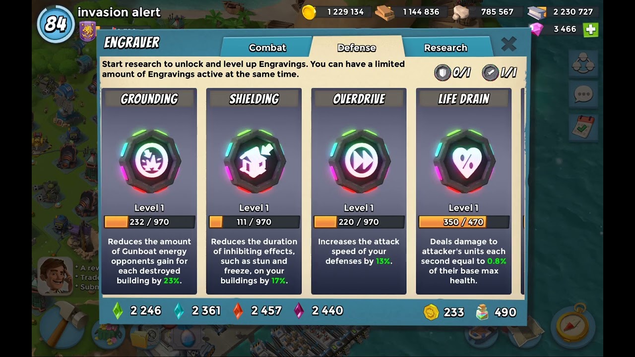 Boom Beach Engraver - Major  Issues