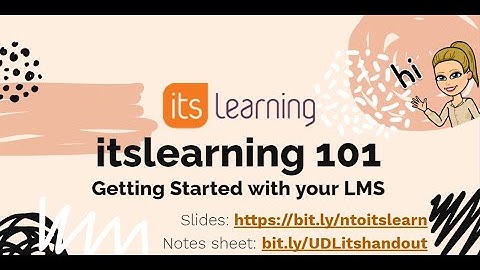 itslearning Orientation for New Hires, 2020