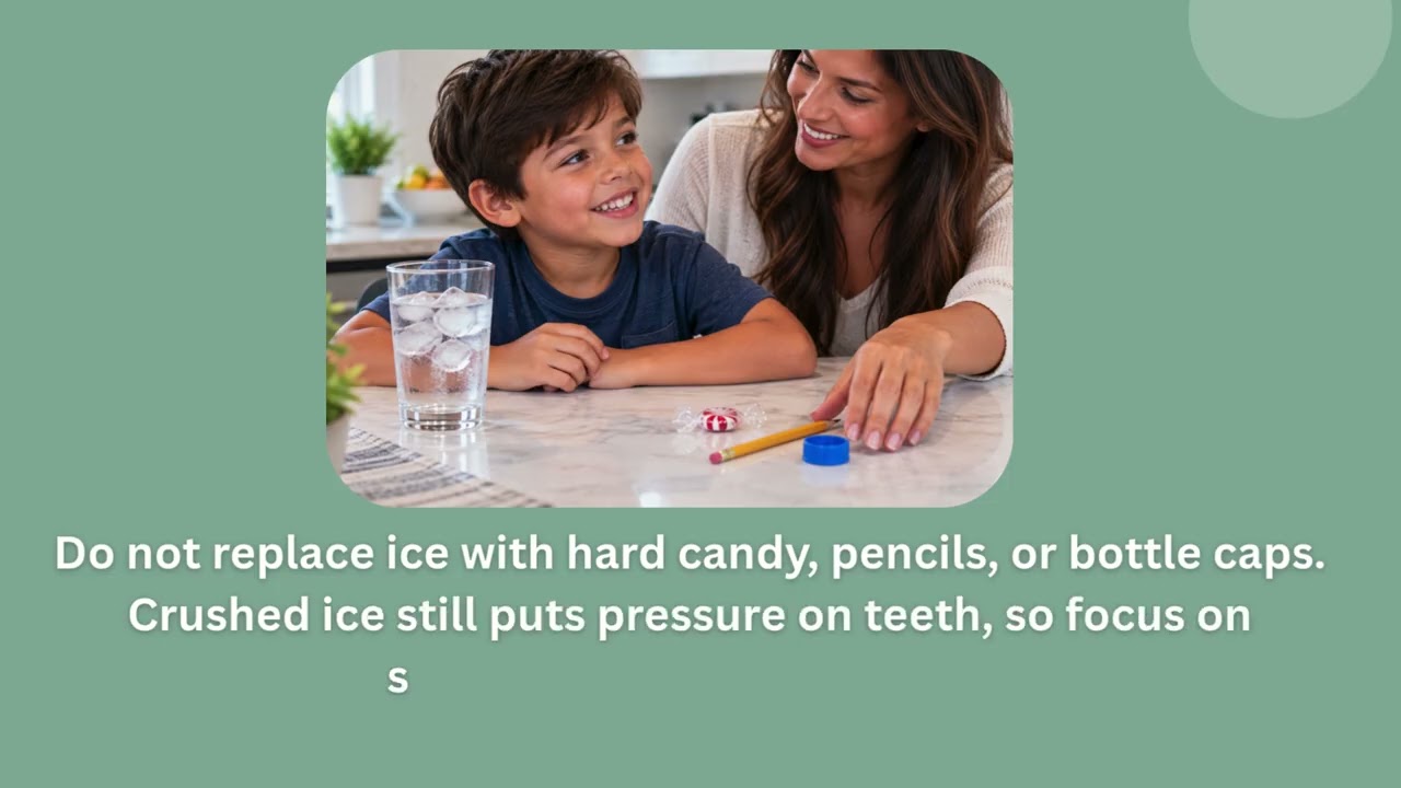 ⁣Kids Who Chew Ice