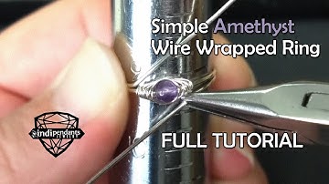 Simple Amethyst Wire Wrapped Ring | FULL TUTORIAL