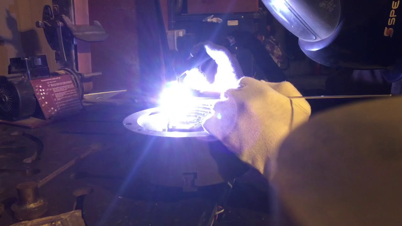 Practicing with the foot operated weld positioner YouTube