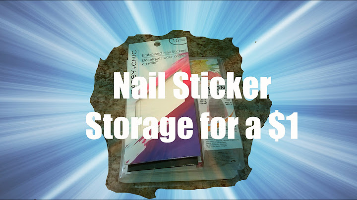 Quick And Easy Nail Strip Storage/Organization for a $1