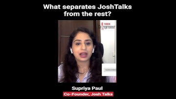 What Separates @JoshTalksLive from the rest? #shorts #joshtalks