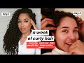 A WEEK OF CURLY HAIR | Bedtime with Bae, Wash Day, Hair Growth + GIVEAWAY