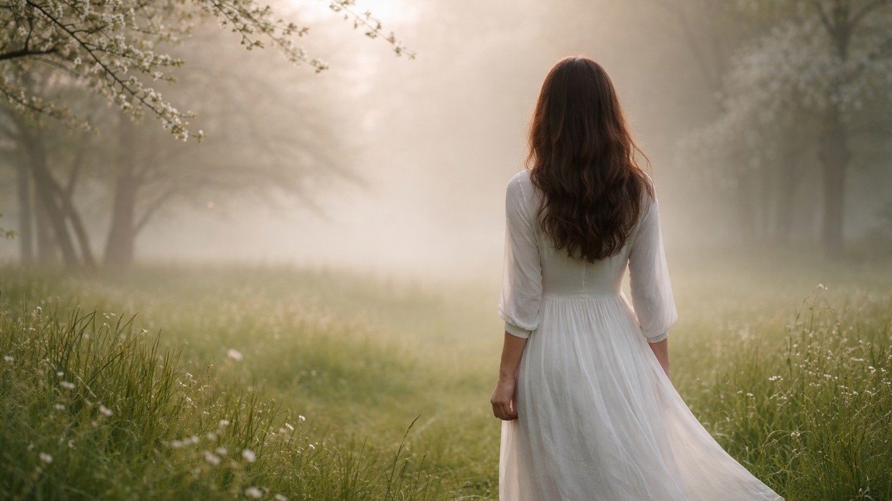 Where Winter Ends — Soft Spring Piano Ambience in Fantasy Landscape