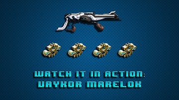 Warframe Watch it in Action: Weapons Edition | Vaykor Marelok status and crit build!