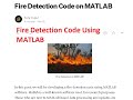 fire detection using matlab code|fire detection using matlab source code