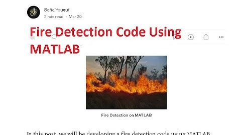 fire detection using matlab code|fire detection using matlab source code