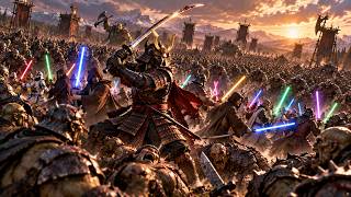JEDI KNIGHTS & SAMURAIS ATTACK ORC HORDE | Ultimate Epic Battle Simulator 2 | UEBS 2 screenshot 4