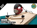 DIY | Jigsaw Guide | Jigsaw Cutting Station | Membuat Track Potong Jigsaw | Potong Lurus Guna Jigsaw