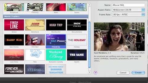 iMovie 11 Trailers (Samples)