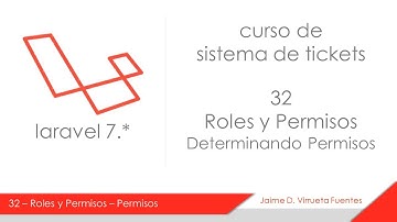 32 Configuración y Seeder de permisos, Curso Tickets Laravel 7