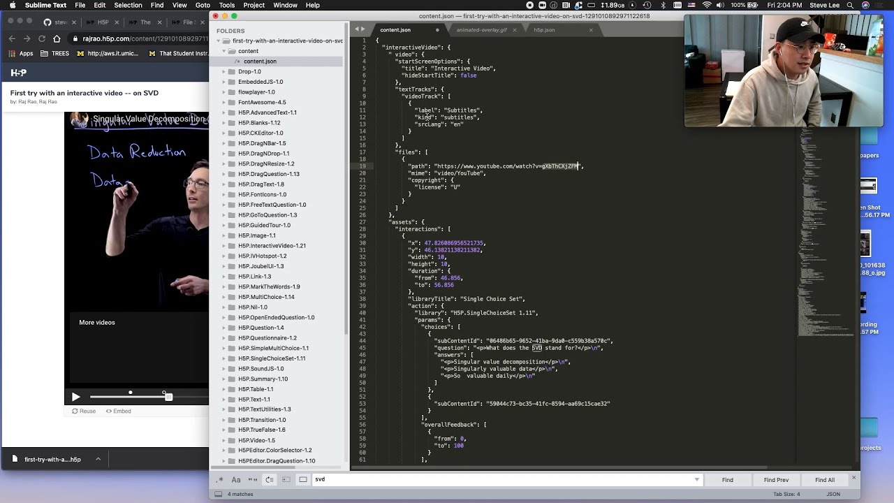 let's code | custom H5P file generator | part 0: exploration of H5P ...