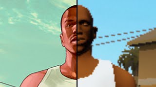 Играю в GTA San Andreas Remastered с ОЧЕНЬ ПЛОХОЙ ГРАФИКОЙ