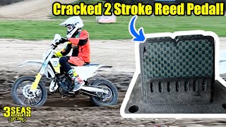 2-Stroke Dirt Bike Cracked Reed Pedal!  Is your bike starting hard?