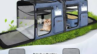 🚗🐾 Ultimate Cat Road Trip Setup! | 2-in-1 Travel Carrier with Litter Box Review screenshot 3