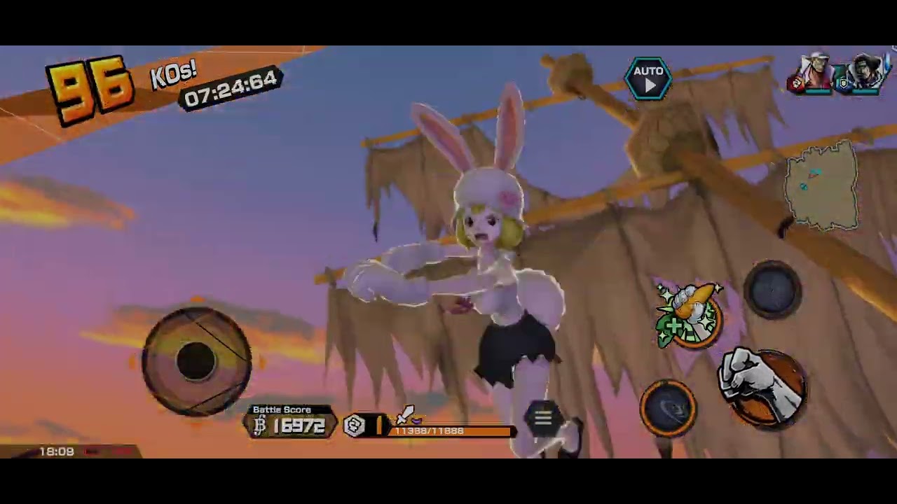 CARROT VS 100 (One peice bounty rush)