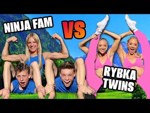 Ninja Kidz VS Rybka Twins Extreme Acro Gymnastics Challenge with HUGE Consequence!