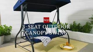 Best Choice Products 3 Seat Outdoor Canopy Swing