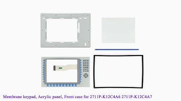 2711P-K12C4A6 2711P-K12C4A7 Front Plastic Case, Membrane Keypad for PanelView Plus 1250