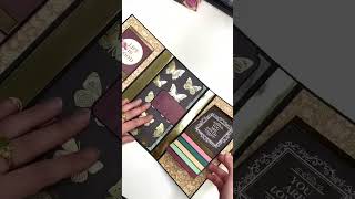 Double waterfall folio, so pretty! #folioalbum #minialbumtutorial #minialbum