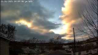 Time Lapse Sunset November 26, 2025