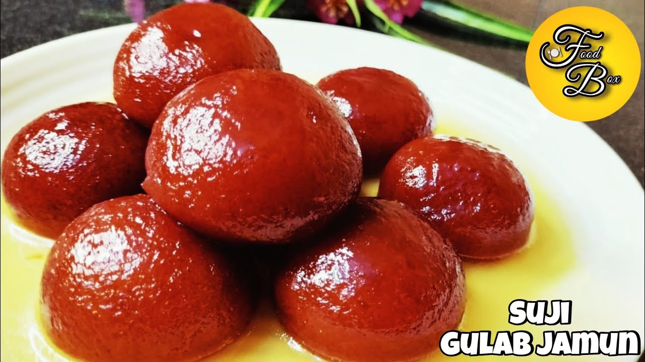 Suji Gulab Jamun Recipe | Semolina / Rava Gulab Jamun | Soft & Spongy Suji Gulab Jamun 