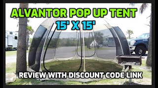 ALVANTOR POP UP TENT 15 X 15