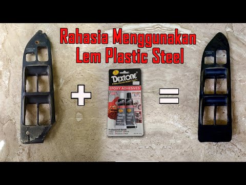 cara mengelem bahan plastik terkuat di bumi. 